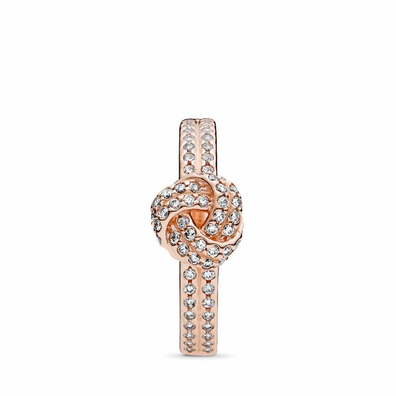 Pandora Rose™ Sparkling Love Knot Stackable Ring Egypt JC9452370